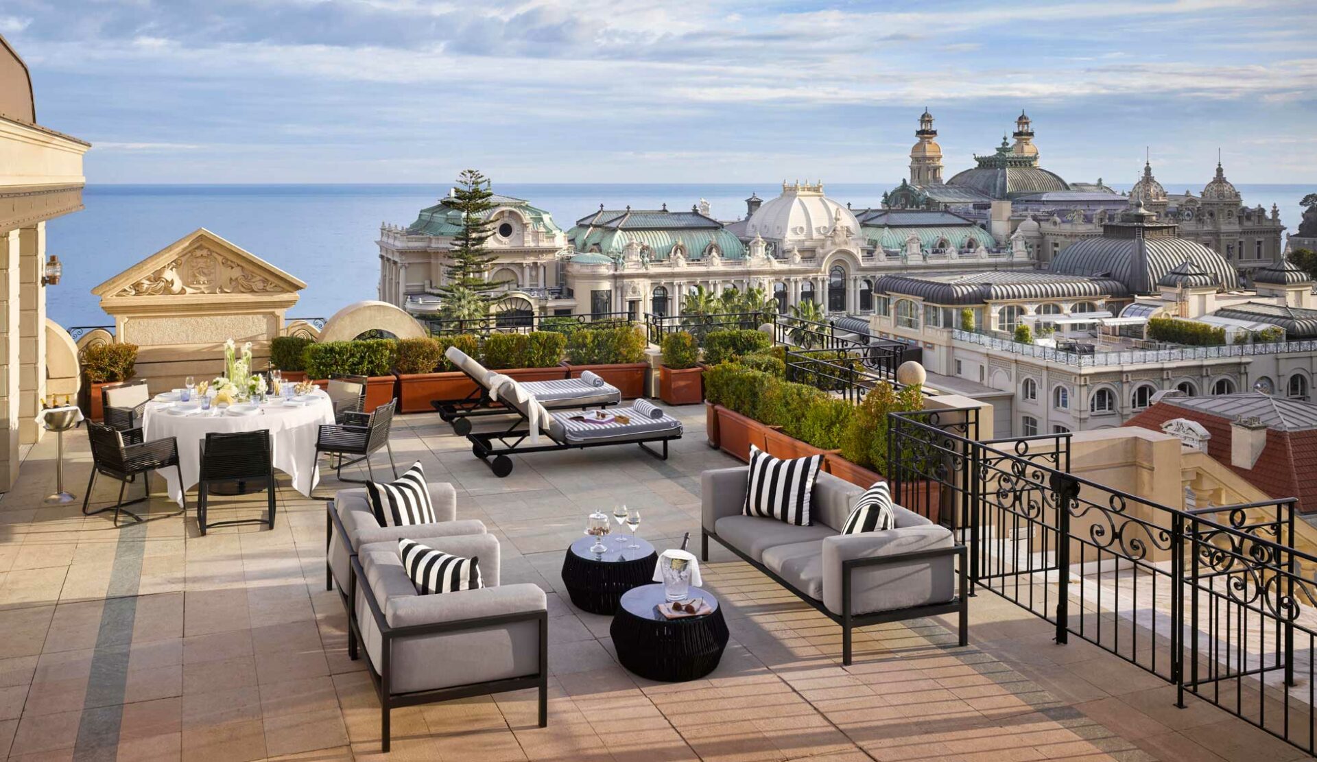 Terrace view over Monte-Carlo
